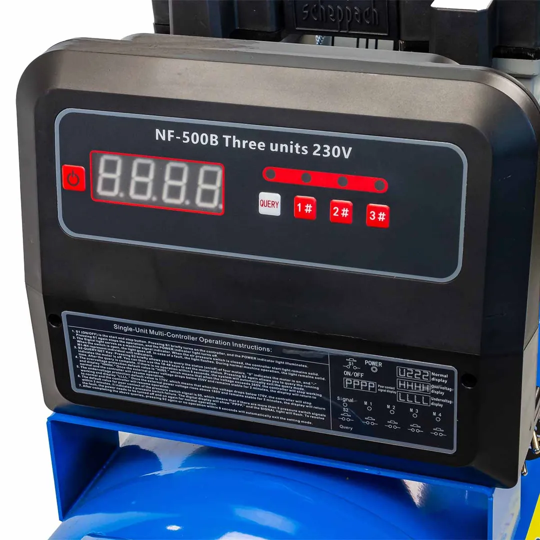 Компрессор поршневой с прямым приводом, 6 цилиндров, безмасляный, ресивер 100 л, 3.3 кВт, 8 бар, 600 л/м, 230В Forsage F-TB265-100 UPH