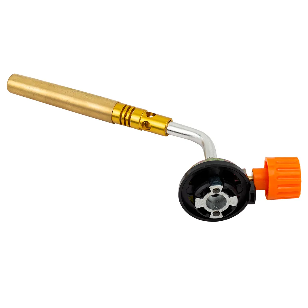 Горелка газовая на цанговый баллон, t-1300-гр., L-195 мм Forsage F-195GB