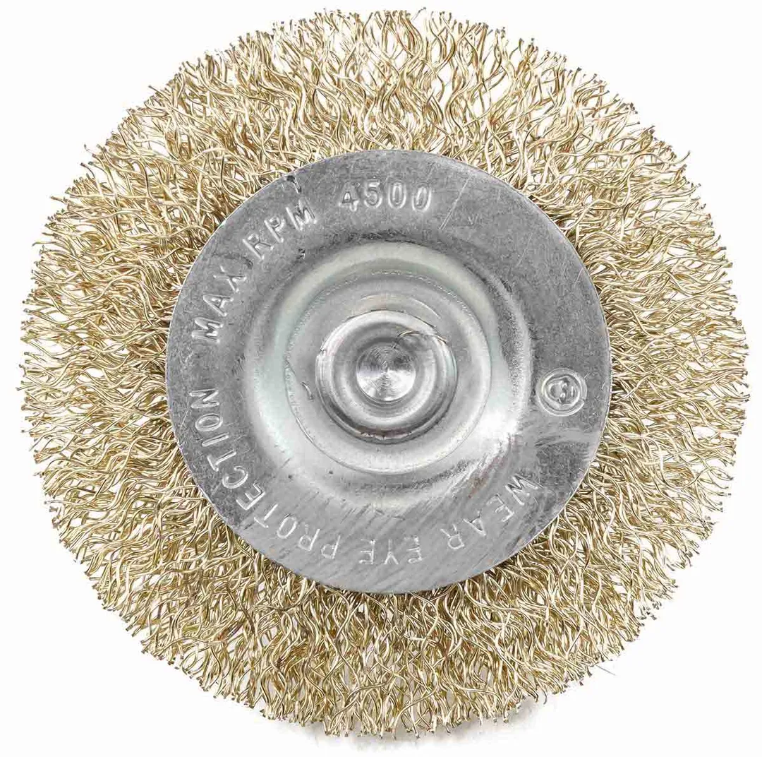 Кордщетка дисковая латунная для дрели 60 мм RockForce RF-BFR025