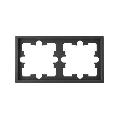 Рамка 2-местная графит, Carre, Bylectrica ЮЛИГ.735212.592 графит