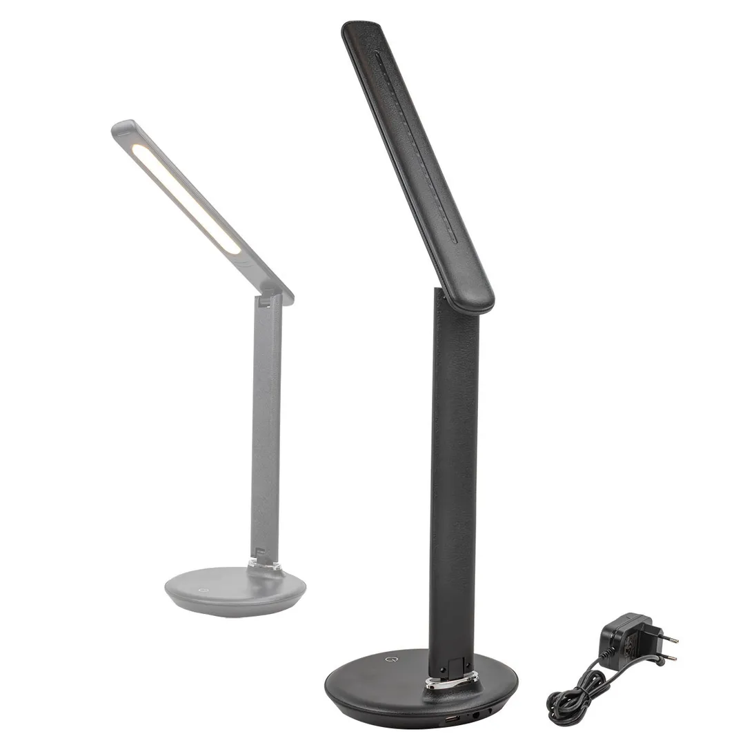 Светильник светодиодный настольный 220В, черный ForceKraft FK-DE1018