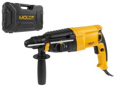 Перфоратор MRH 2629-1 в чем., 800 Вт, 2.9 Дж, 3 реж., патрон SDS-plus MOLOT 0323329