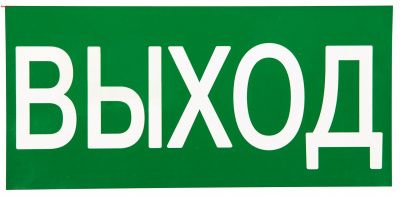 Знак "ВЫХОД" 150х300мм EKF PROxima an-5-03