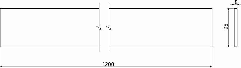 Делитель поперечный Evolution L-1200 белый SLIMBOX EVOLUTION 117367