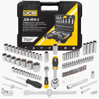 Набор инструментов 94 пр. 1/4''&1/2'' 6-гр. JCB JCB-4941-5