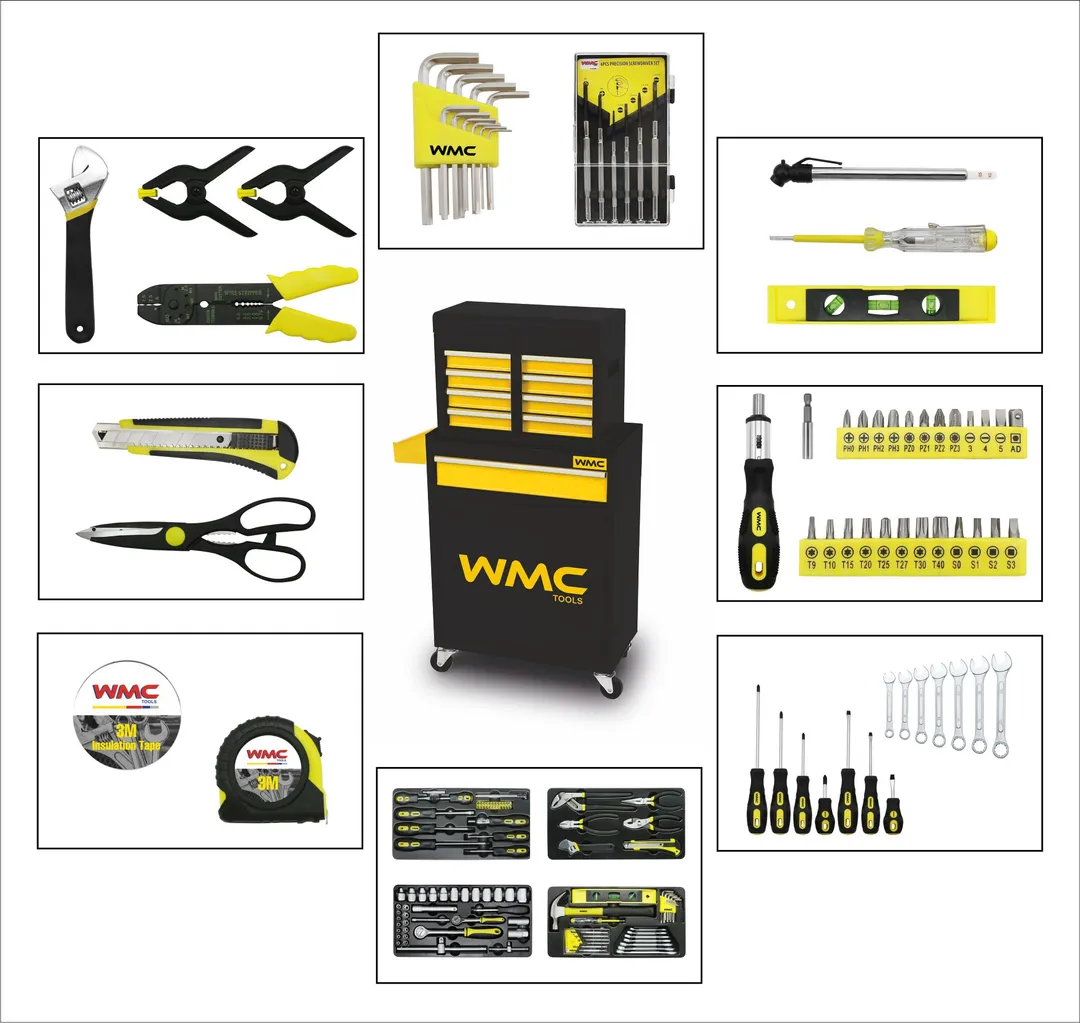 Тележка инструментальная с набором инструментов 257 пр. 700х600х290 мм WMC TOOLS WMC-WMC257