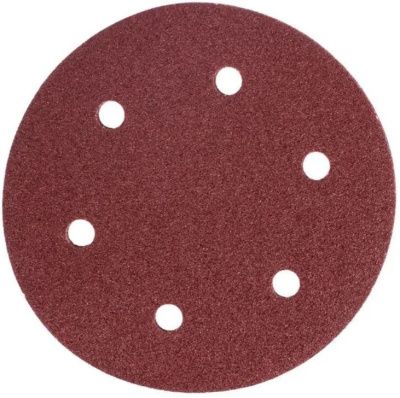 Шлифлист 125 мм, круг, P80, 1 шт, WATT 4.550.125.00-6