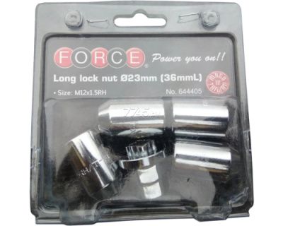 Набор секреток на колесные диски М12 х 1.5RH 5 пр. Force 644405