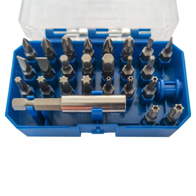 Набор бит PH, PZ, SL, Torx, Torx TR, HEX 1/4'', L25 мм с битодержателем 60 мм, 25 пр Scheppach Sch-HW-S27