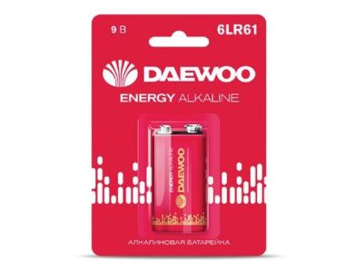 Батарейка 6LR61 9V alkaline BL-1 шт ENERGY DAEWOO 5029729