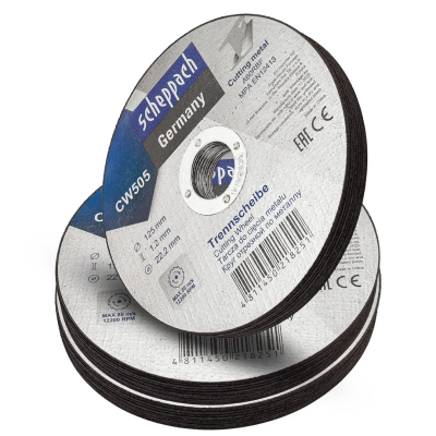 Круг отрезной по металлу 125х1,2х22,2 мм, 30 шт Scheppach Sch-CW505[30шт к-т]