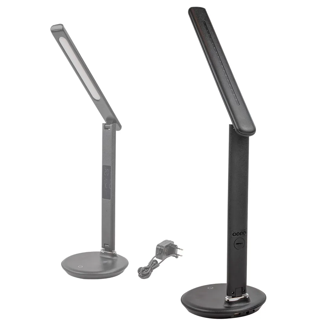 Светильник светодиодный настольный 220В, черный ForceKraft FK-DE1018-1