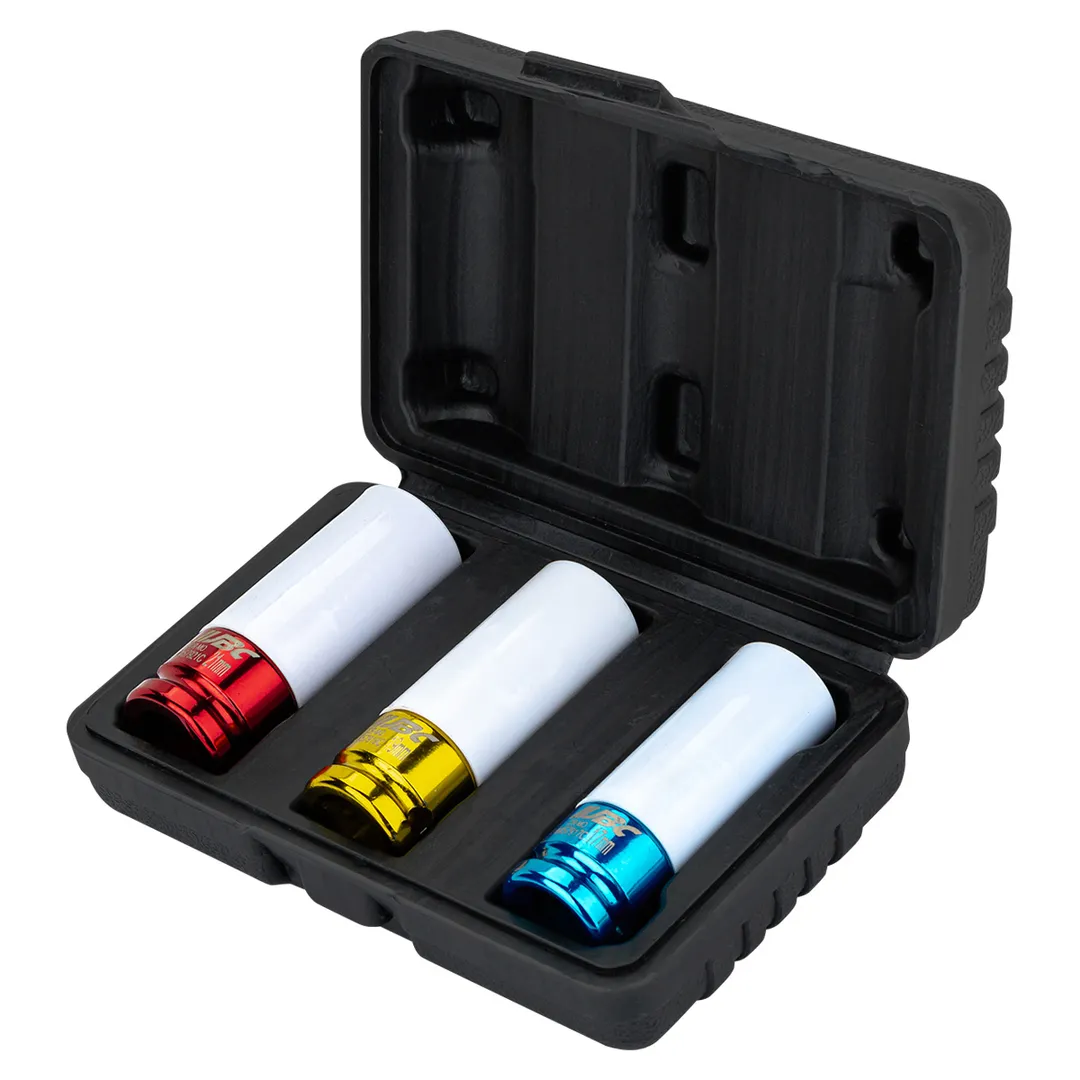 Набор ударных тонкостенных головок 17, 19, 21 мм 1/2'' 3 пр JBC JBC-4032