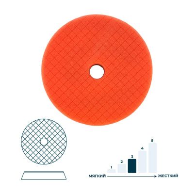 Круг полировальный 165 мм, оранжевый Horex GTK4165