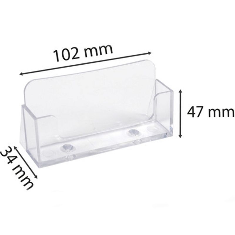 Подставка для визиток "Exacompta", 34x102x47 мм, прозрачный