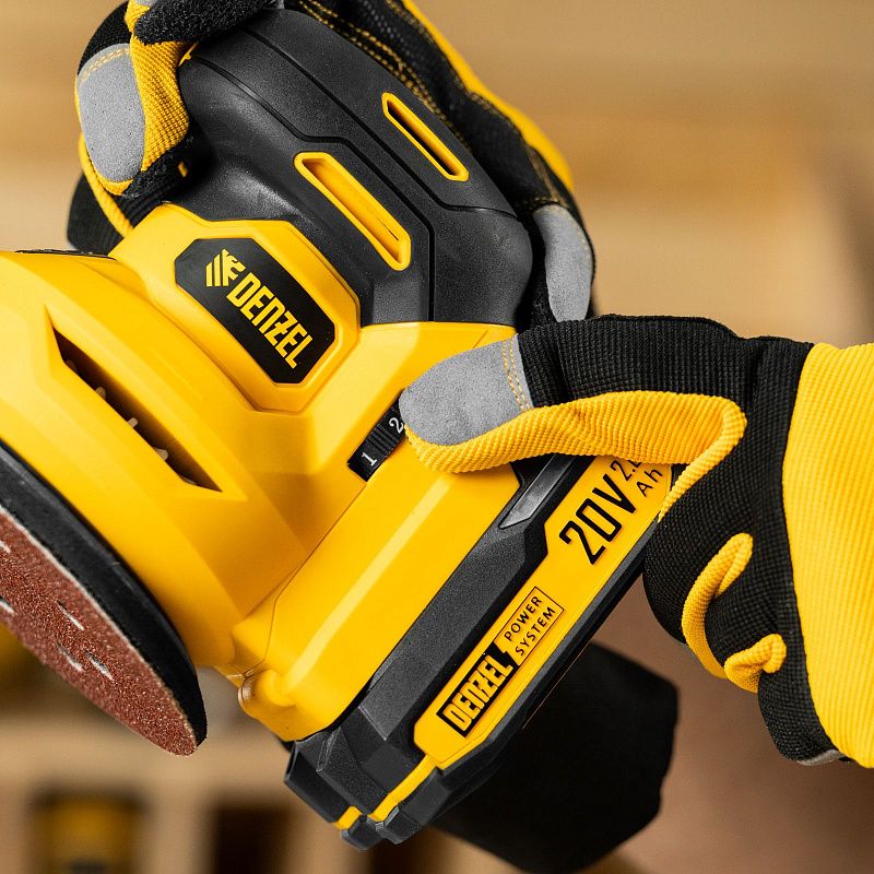 Машина шлифовальная эксцентриковая аккумуляторная CROSH-20-125, Li-Ion, 20 В Denzel 28901