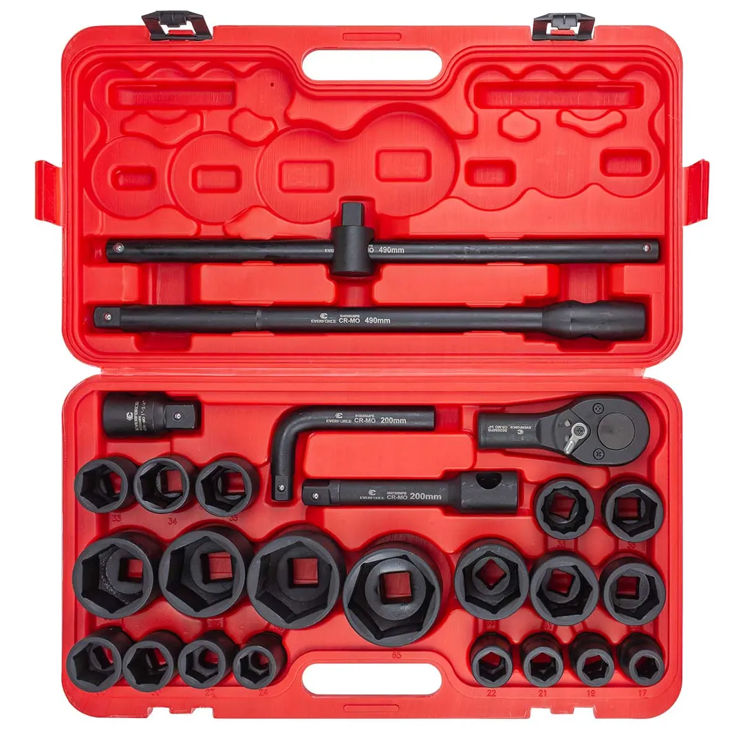 Набор инструментов ударных 26 пр. 3/4'', 6-гр. EVERFORCE EF-68262-5MPB