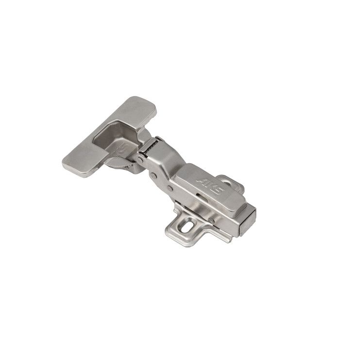 Петля полунакладная с доводчиком 48мм h2 clip-on, саморезы, заглушки, AKS 121174