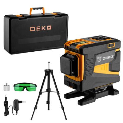 Уровень лазерный самовыравнивающийся DKLL12PG1 360/3 SET 2 PREMIUM DEKO 065-0235-1