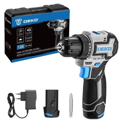 Дрель-шуруповерт аккумуляторная Loner 12V PRO 085-1011 DEKO 085-1011