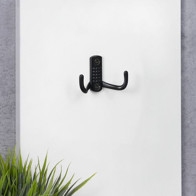 Крючок меб. двухрожковый мет. WP12 черный GRIDLI 66270