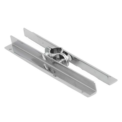 Держатель полки к трубе d25 (533) двусторонний симметричный хром AKS 14278