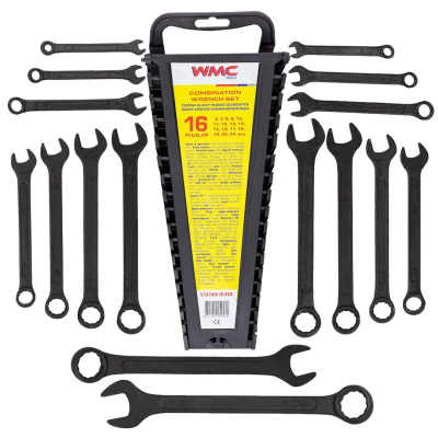 Набор ключей комбинированных 6-24 мм 16 пр WMC TOOLS WMC-5161MP Black