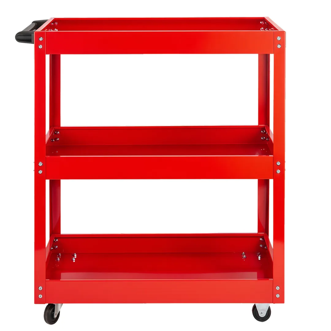 Тележка инструментальная металлическая 3-х полочная, 733х350х780 мм, max нагр. 135 кг ForceKraft FK-1141343B