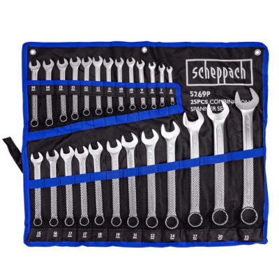 Набор ключей комбинированных 3-36 мм 25 пр Scheppach Sch-5269P
