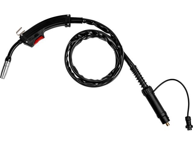 Горелка сварочная F180, 2м, 180А, FLUX, 180 A, FLUX, без газа, ПВ - 60%, 0, 6 - 1, 0 мм, 2 м Solaris SL5713-1