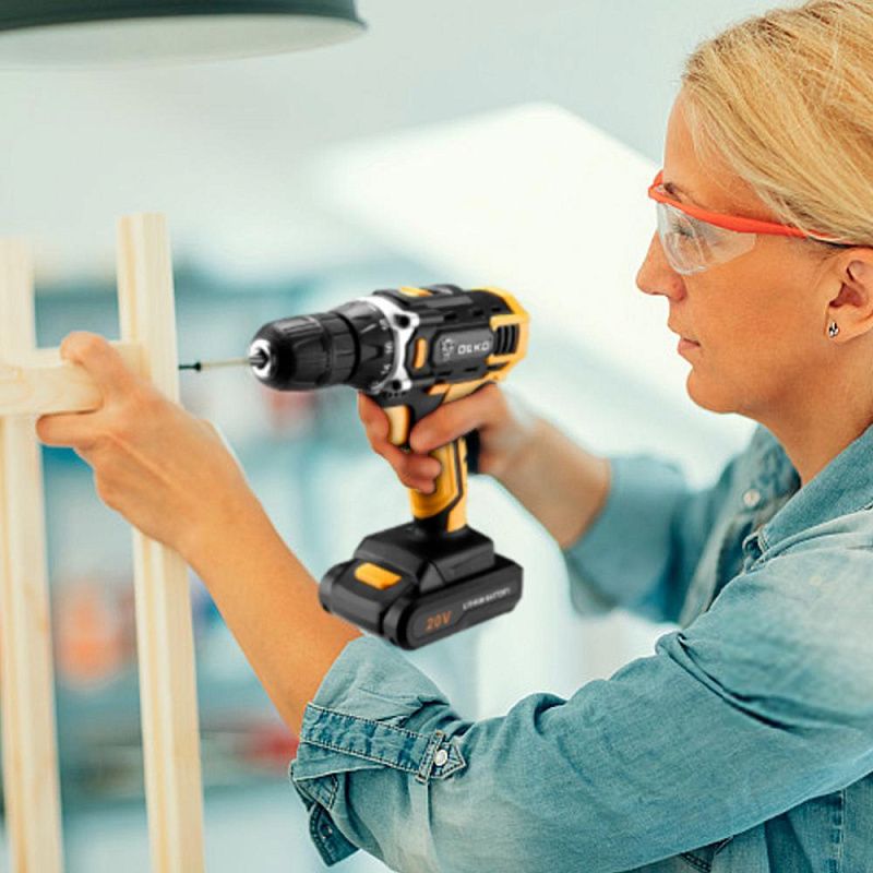 Дрель-шуруповерт аккумуляторная DKCD20FU-Li SET 63 063-4175 DEKO 063-4175