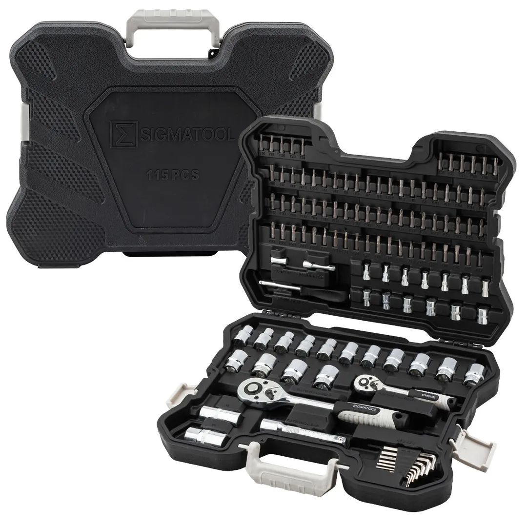 Набор инструментов 115 пр 1/4''&1/2'' 6-гр SIGMATOOL Sigmatool-41151-5