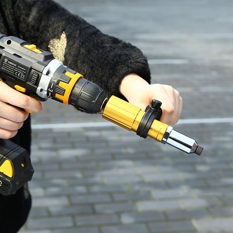 Насадка-заклепочник для шуруповерта RA15 DEKO 083-1122