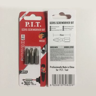 Бита GCR15 PH2x25 мм 2 шт в уп. PIT ASDR05-25PH2