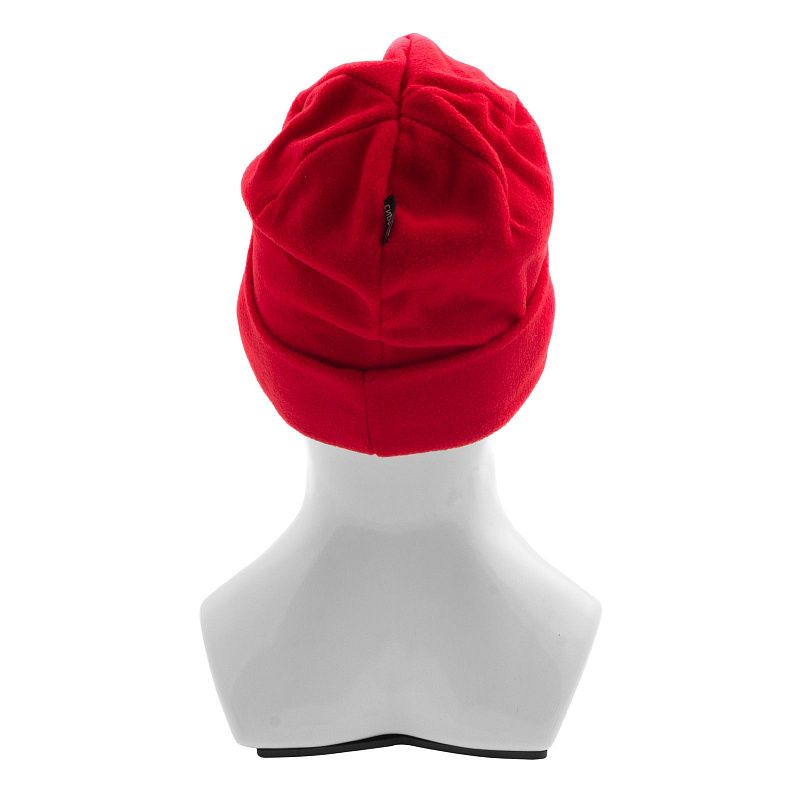 Шапка с отворотом из флиса для взрослых, размер 56-57, красная Сибртех 68821