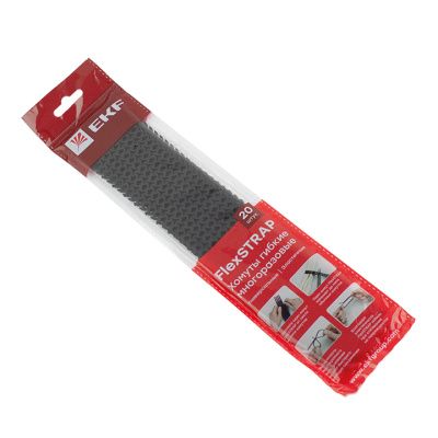 Хомут гибкий, 20 шт, FlexSTRAP EKF
