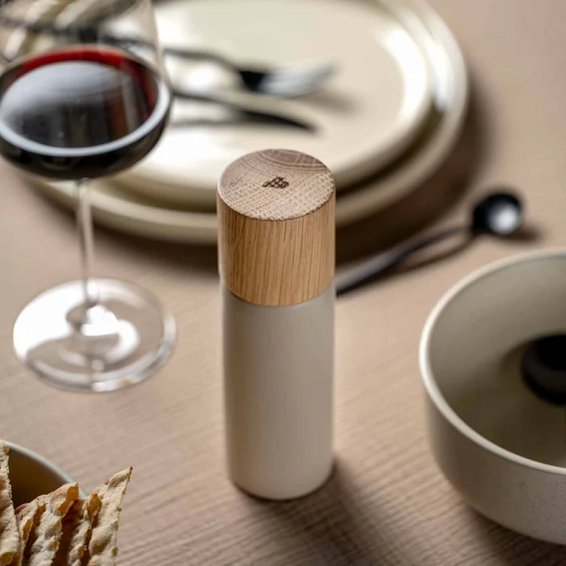 Мельница для специй "RОМА", керамика, дерево, бежевый