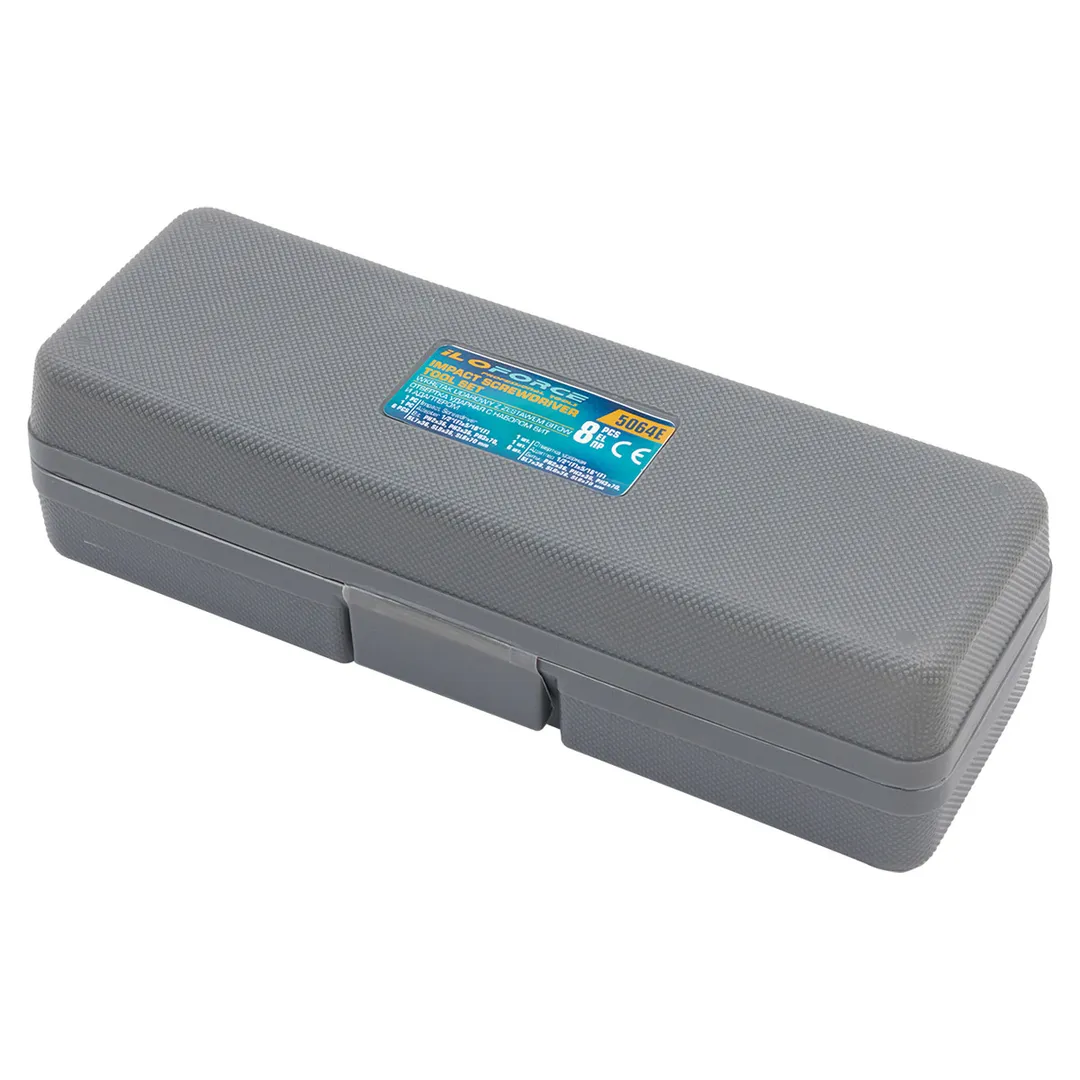 Отвертка ударная с набором бит PH, SL и адаптером 8 пр ILOforce IF-5064E