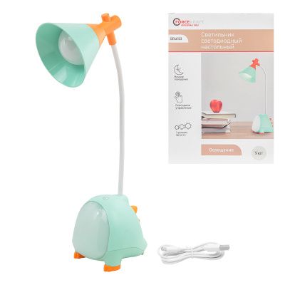 Светильник светодиодный настольный 1200mah, зеленый ForceKraft FK-DEA6123