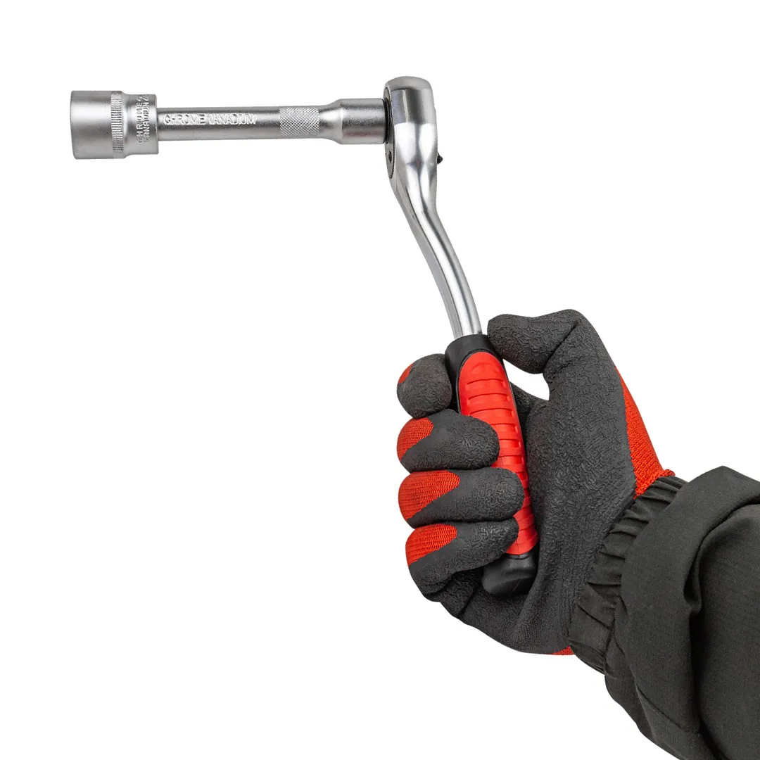 Набор головок 10-24 мм 1/2'' 6-гр, с трещоткой и удлинителем 12 пр ForceKraft FK-012-5 MSA