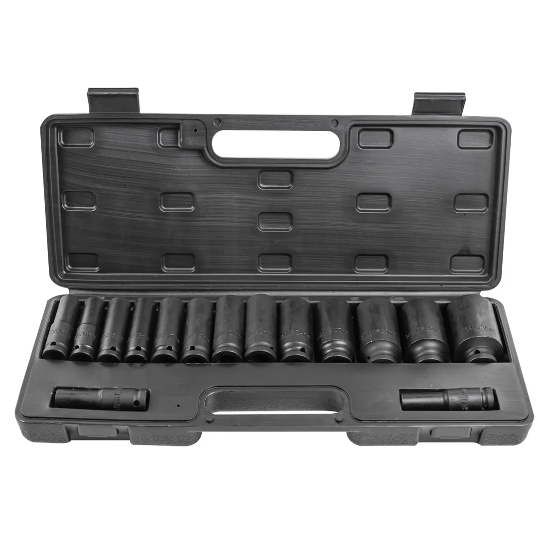 Набор головок ударных глубоких 15 пр., 1/2'' 6-гр., 10-32 мм, 36 мм - 12-гр Partner PA-4166D-5MPB