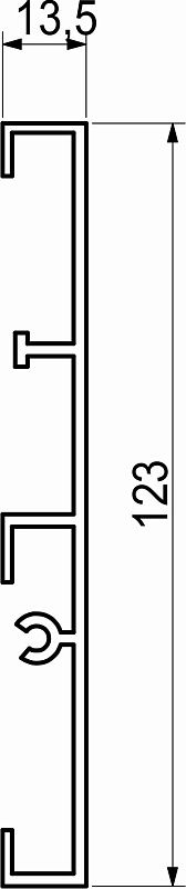 Фасад внутреннего ящика AKS L-1100 белый передний SLIMBOX 64617