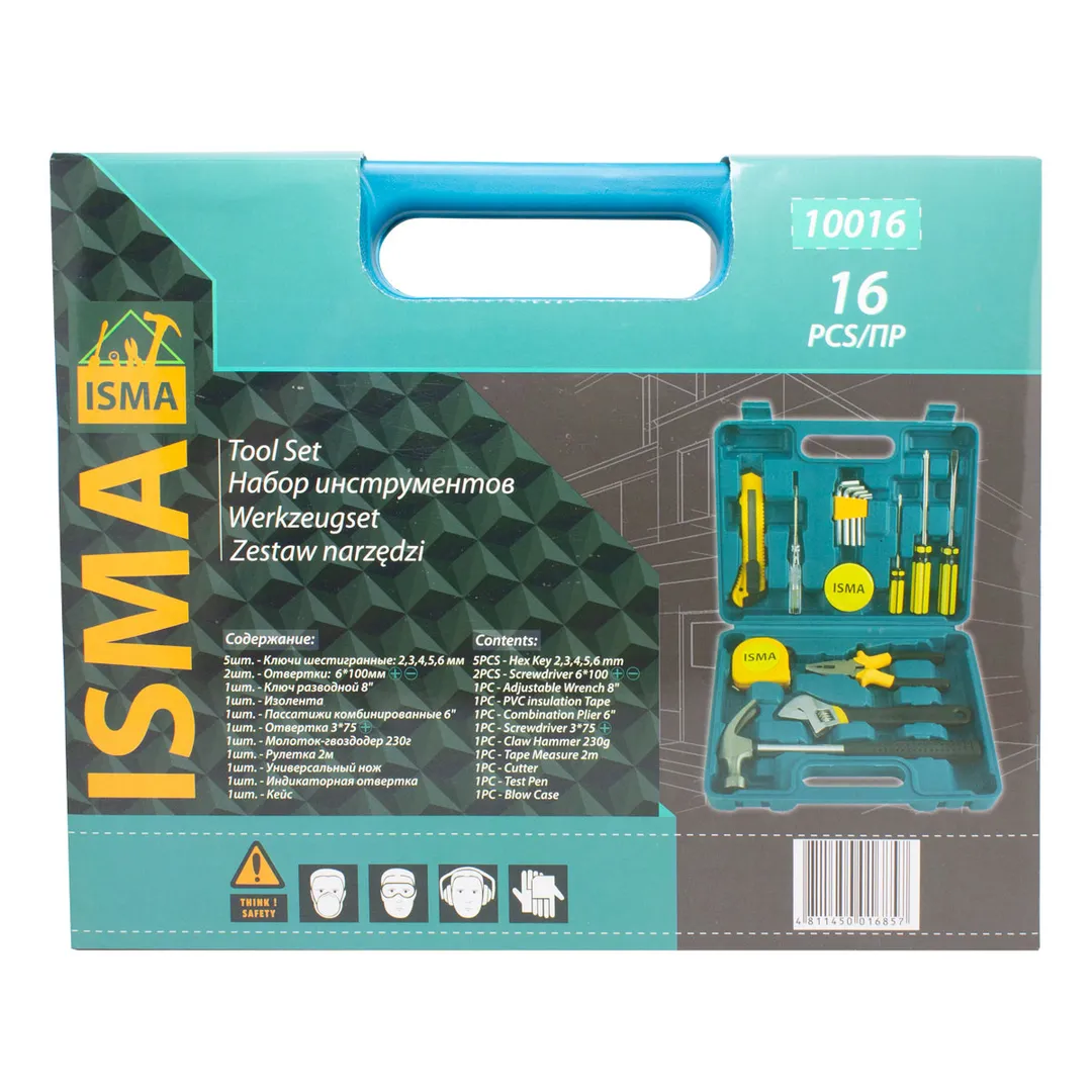 Набор инструментов 16 пр. ISMA ISMA-10016