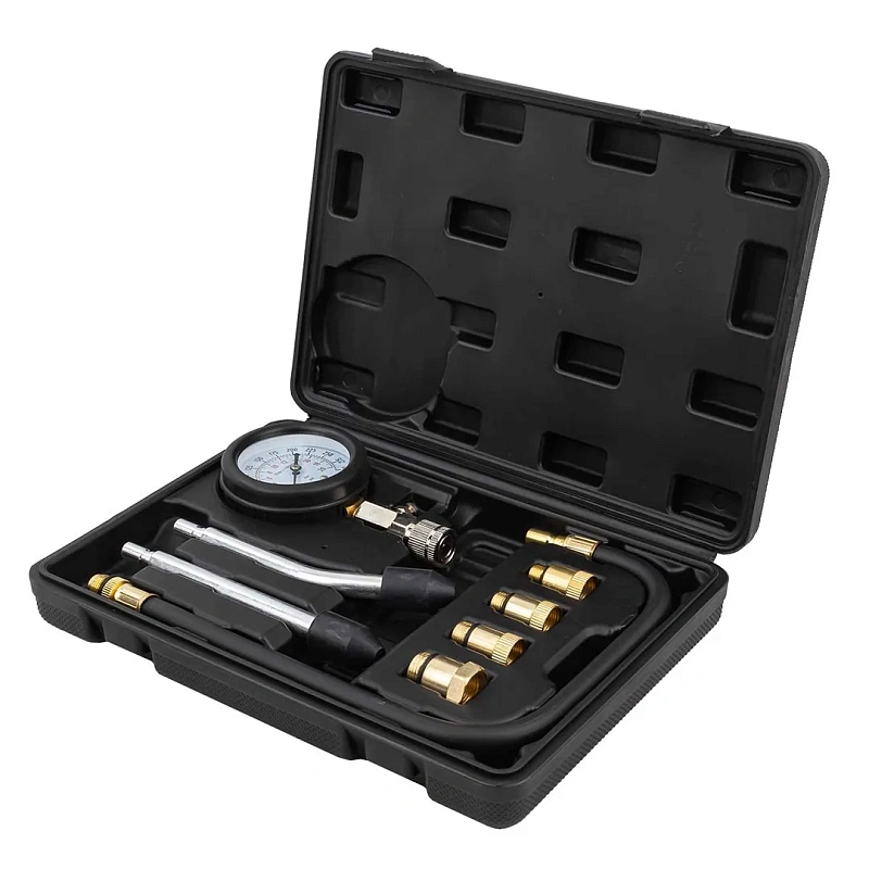 Индикатор компрессии бензинового двигателя Profi 8 пр. 0-21Bar, М10-М18 BaumAuto BM-908G1