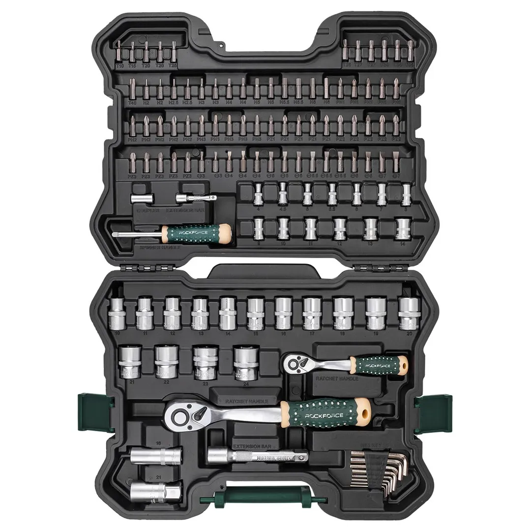Набор инструментов 115 пр 1/4''&1/2'' 6-гр RockForce RF LIGHT-41151-5