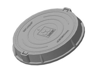 Люк средний В60 (60 кН) черный САНДКОР