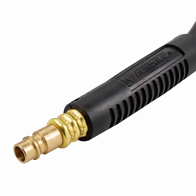 Шланг резиновый воздушный армированный с быстросъемами 10х15 мм, 5 м Forsage F-AHC-10/G