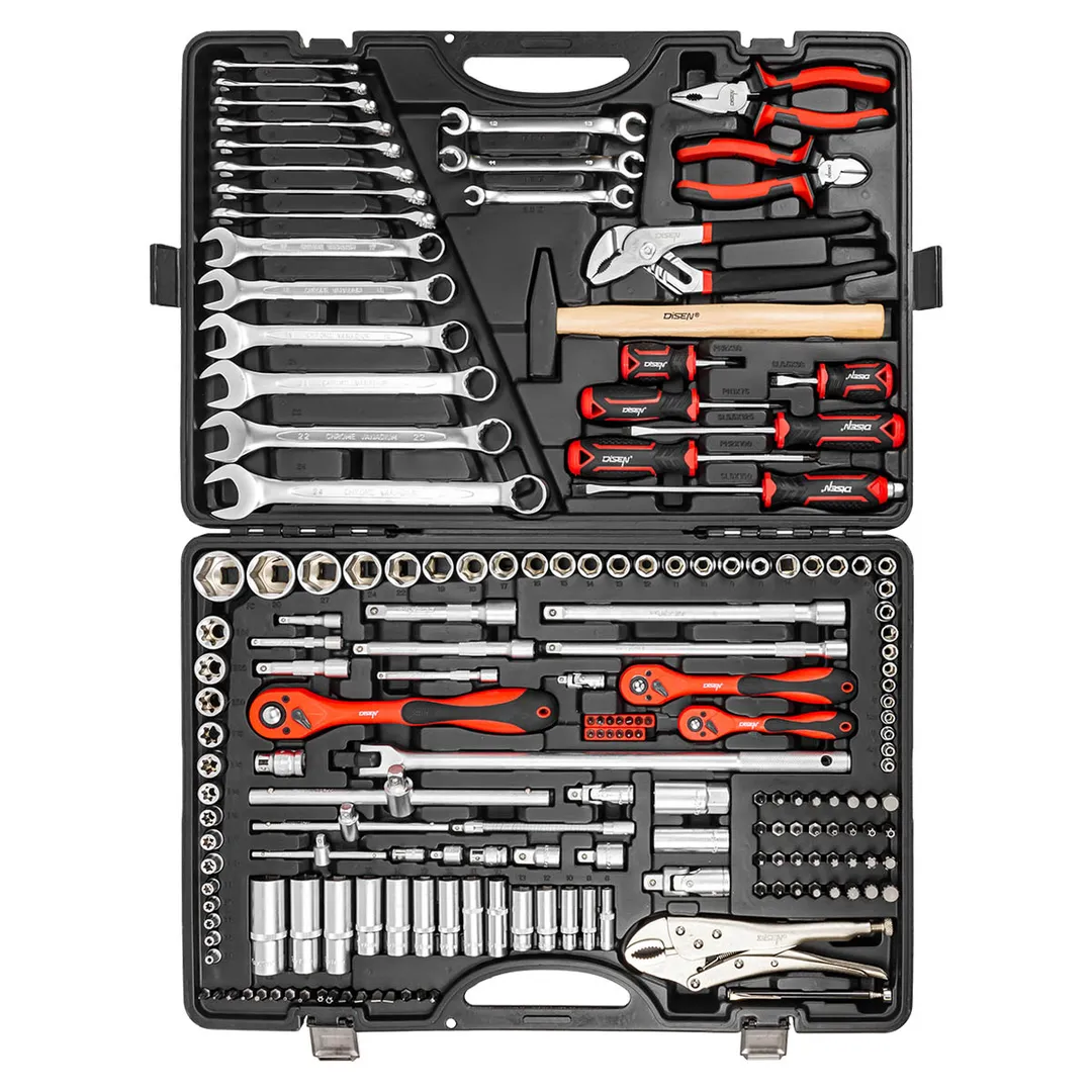Набор инструментов 180 пр 1/4''&3/8''&1/2' DISEN DS-41802-5