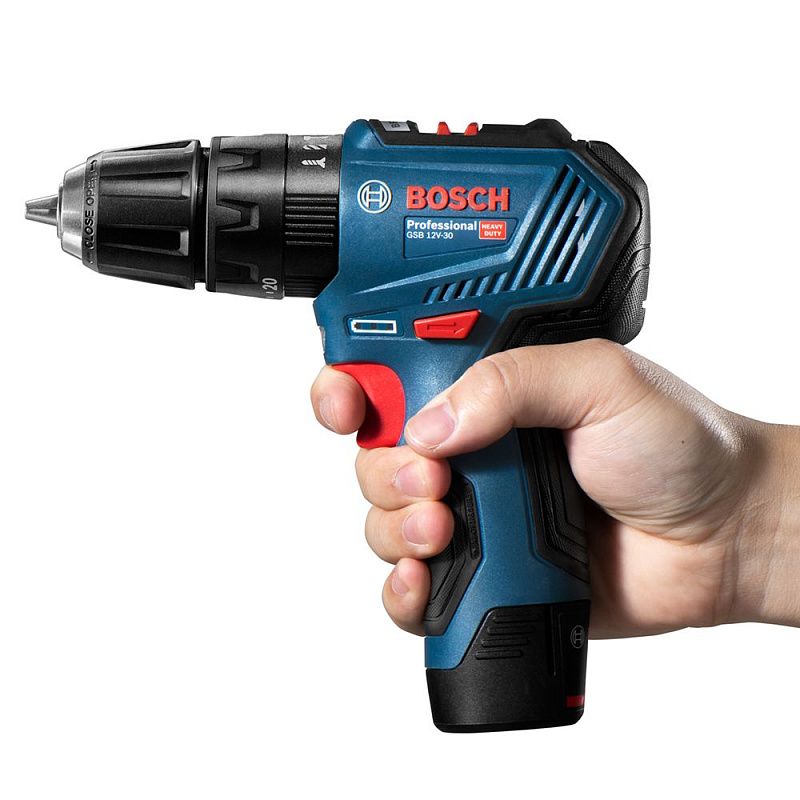 Дрель-шуруповерт ударная аккумуляторная GSB 12V-30 Professional BOSCH (06019G9100)