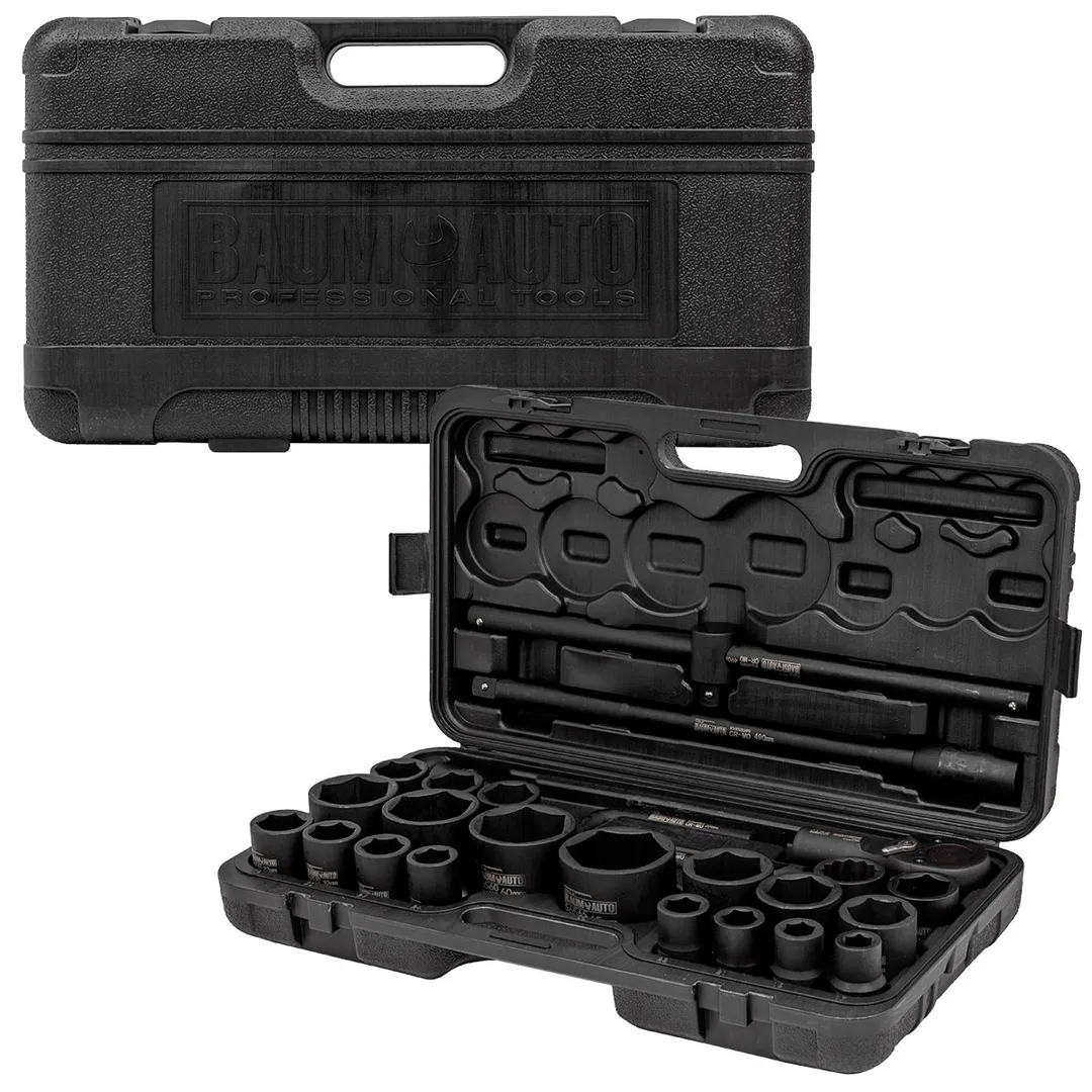 Набор инструментов ударных 26 пр. 3/4'', 6-гр. BaumAuto BM-68262-5MPB